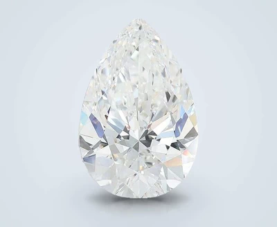 6.09ct E VVS2 Rare Carat Ideal Cut Pear Lab Grown Diamond