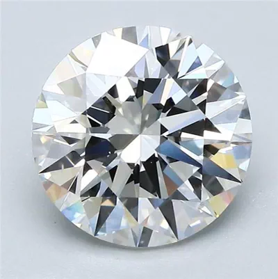 3.07ct F IF Rare Carat Ideal Cut Round Diamond