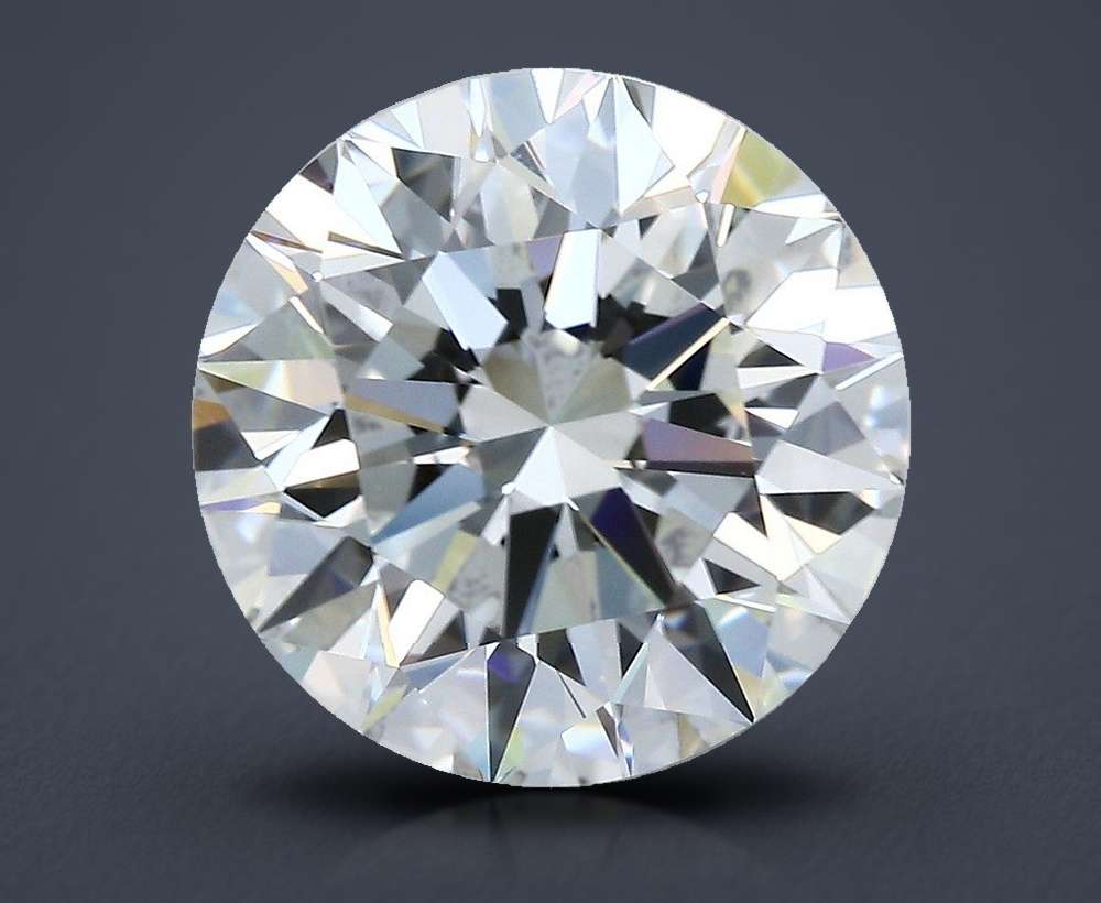 5.86ct H VS2 Rare Carat Ideal Cut Round Diamond