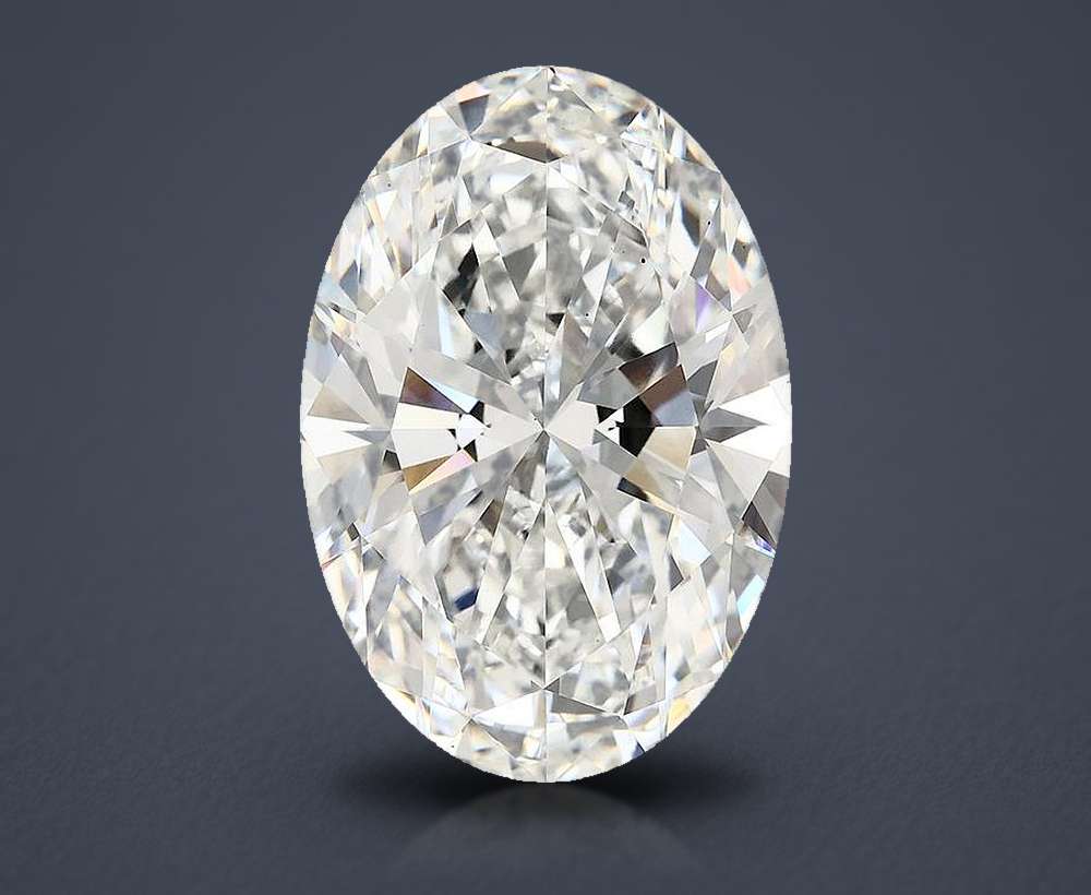 10.67ct F VS1 Rare Carat Ideal Cut Oval Lab Grown Diamond