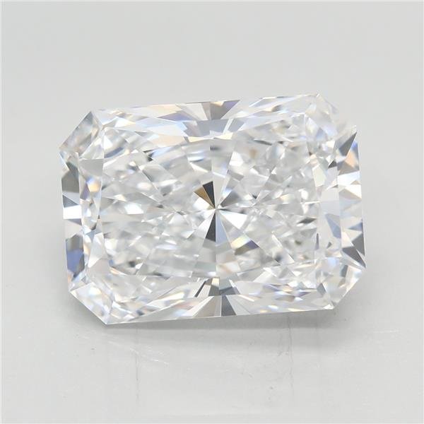 4.05ct D VVS2 Rare Carat Ideal Cut Radiant Lab Grown Diamond