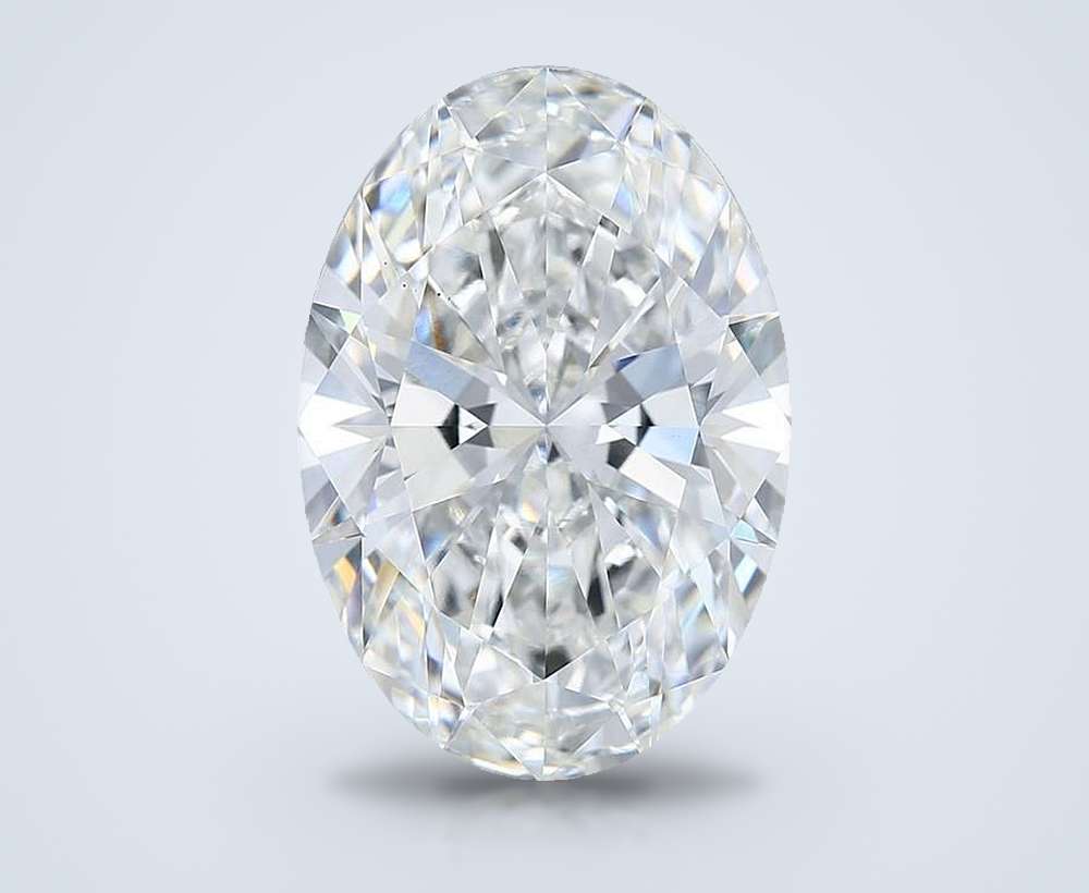 12.05ct F VS1 Rare Carat Ideal Cut Oval Lab Grown Diamond