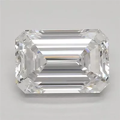 1.54ct D VVS1 Rare Carat Ideal Cut Emerald Lab Grown Diamond