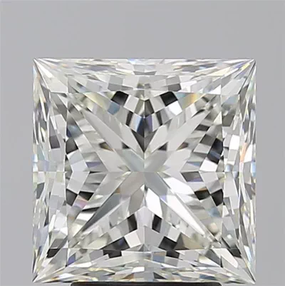 4.27ct K IF Rare Carat Ideal Cut Princess Diamond