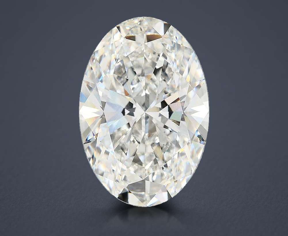 10.20ct F VVS2 Rare Carat Ideal Cut Oval Lab Grown Diamond