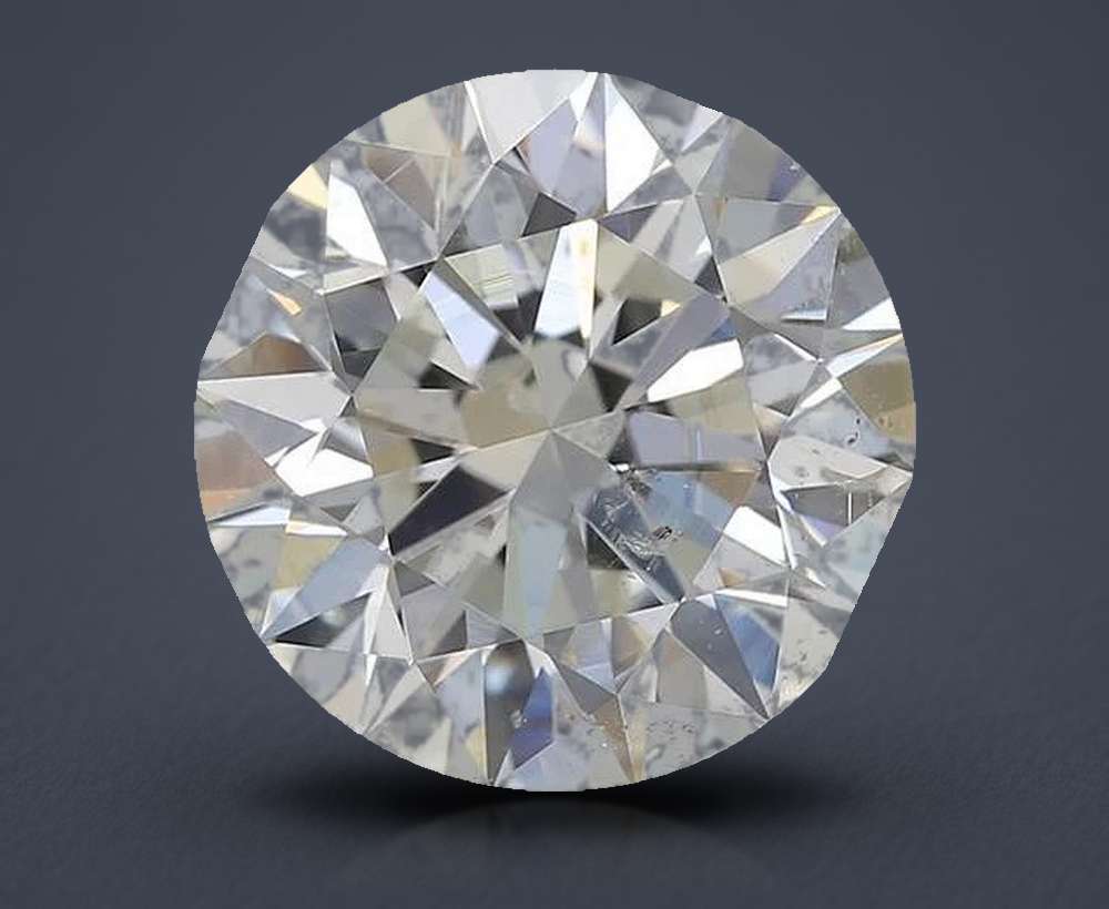 3.00ct J SI2 Rare Carat Ideal Cut Round Diamond