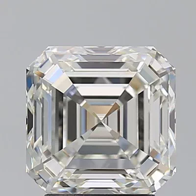 3.05ct J VVS1 Rare Carat Ideal Cut Asscher Diamond