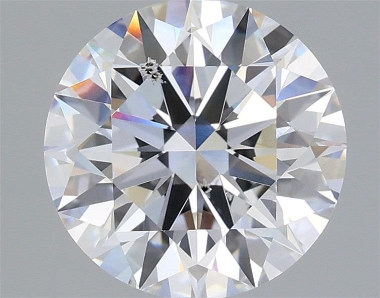 3.06ct E SI1 Rare Carat Ideal Cut Round Lab Grown Diamond