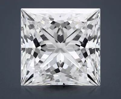 6.28ct F VS1 Rare Carat Ideal Cut Princess Lab Grown Diamond