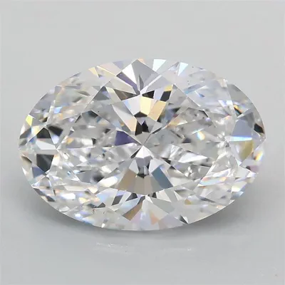2.08ct D VS1 Rare Carat Ideal Cut Oval Lab Grown Diamond