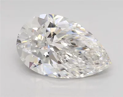 4.37ct F VVS2 Rare Carat Ideal Cut Pear Lab Grown Diamond