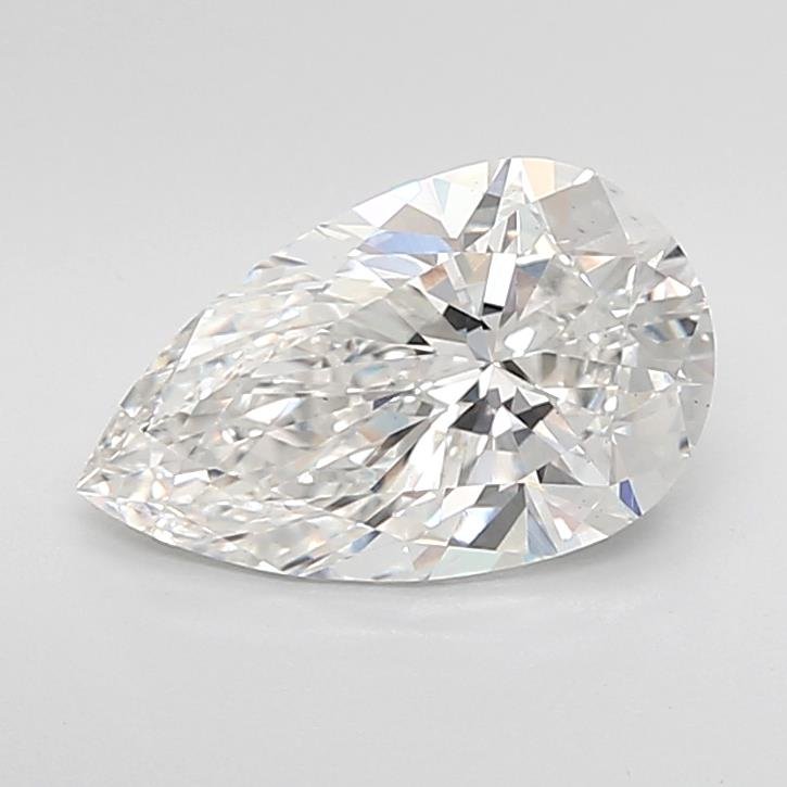 2.51ct F VS1 Rare Carat Ideal Cut Pear Lab Grown Diamond