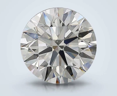 4.01ct F VS2 Rare Carat Ideal Cut Round Diamond