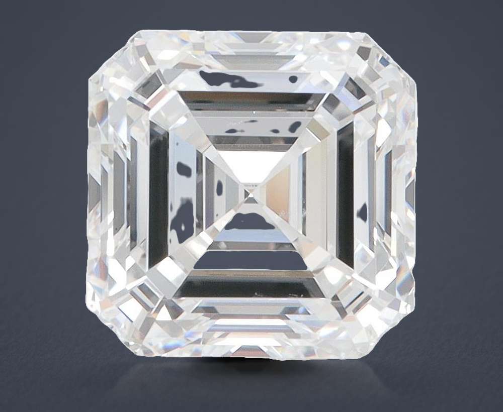 3.08ct D VVS2 Rare Carat Ideal Cut Asscher Lab Grown Diamond