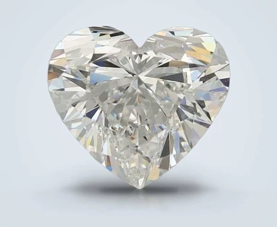 2.82ct E VVS2 Rare Carat Ideal Cut Heart Lab Grown Diamond
