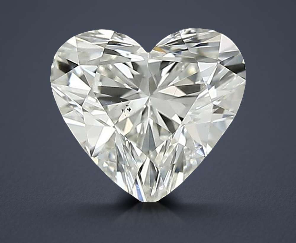 0.70ct J SI1 Rare Carat Ideal Cut Heart Diamond