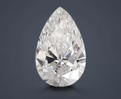 3.08ct F VS1 Rare Carat Ideal Cut Pear Lab Grown Diamond