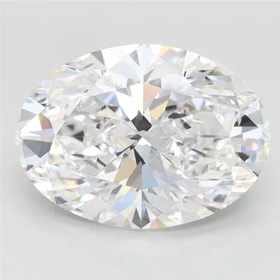 4.06ct D VVS1 Very Good Cut Oval Lab Grown Diamond