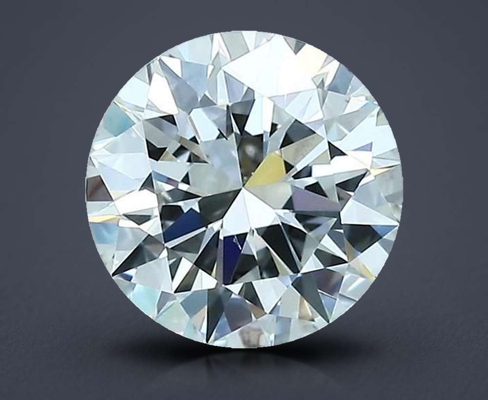 2.03ct H VS2 Rare Carat Ideal Cut Round Diamond