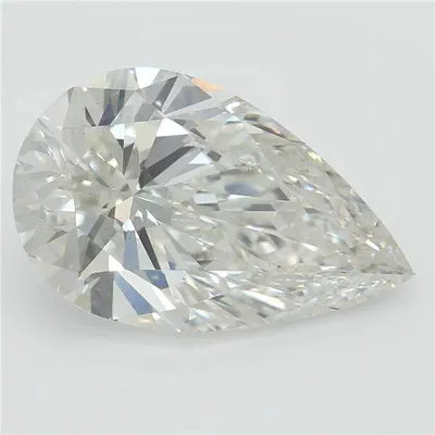 2.33ct H VS1 Rare Carat Ideal Cut Pear Lab Grown Diamond