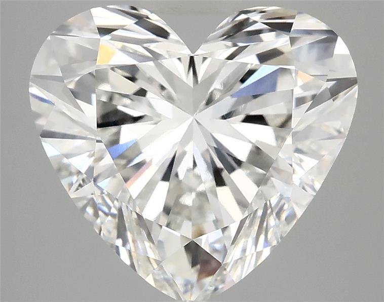 5.04ct F VS1 Rare Carat Ideal Cut Heart Lab Grown Diamond