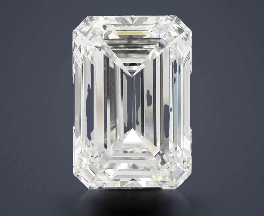 16.02ct F VVS2 Rare Carat Ideal Cut Emerald Lab Grown Diamond