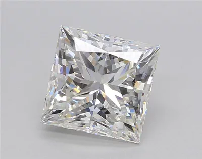 3.01ct F VVS2 Rare Carat Ideal Cut Princess Lab Grown Diamond