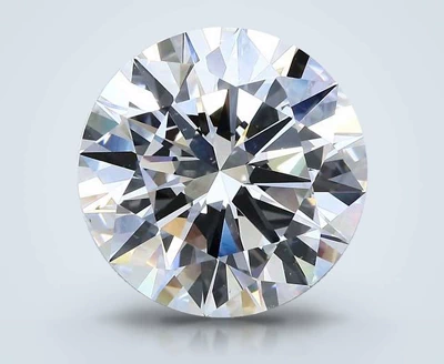 7.01ct F VS2 Rare Carat Ideal Cut Round Diamond