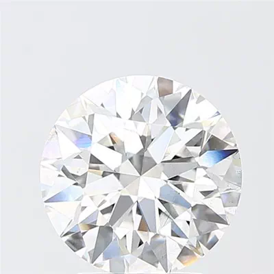 3.01ct E SI1 Rare Carat Ideal Cut Round Lab Grown Diamond