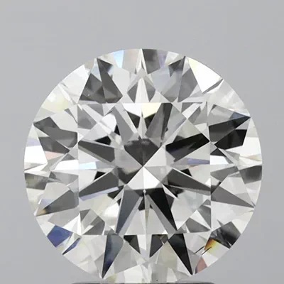 2.70ct H SI1 Excellent Cut Round Lab Grown Diamond