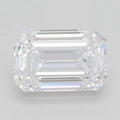 1.51ct D VS1 Rare Carat Ideal Cut Emerald Lab Grown Diamond