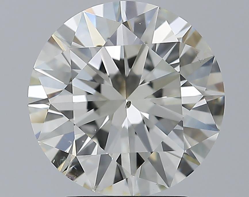 3.01ct K SI2 Excellent Cut Round Diamond