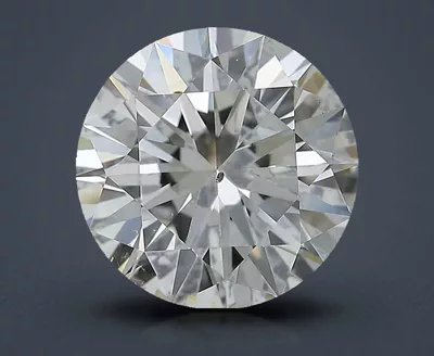 3.01ct K SI2 Rare Carat Ideal Cut Round Diamond