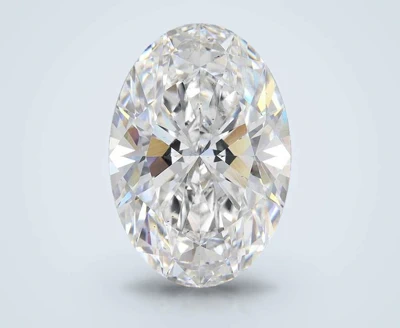 12.83ct F SI1 Rare Carat Ideal Cut Oval Lab Grown Diamond