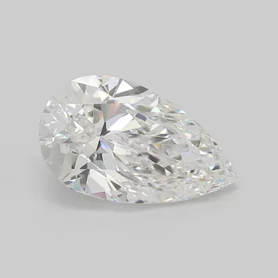 4.02ct E VS2 Rare Carat Ideal Cut Pear Lab Grown Diamond