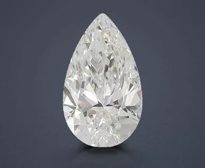 4.02ct E VS2 Rare Carat Ideal Cut Pear Lab Grown Diamond