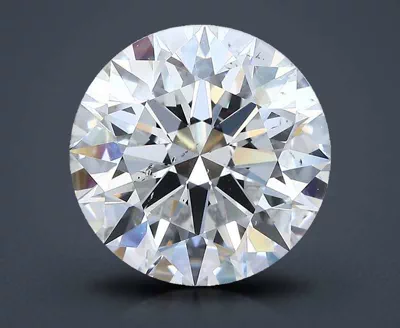 5.02ct F SI1 Rare Carat Ideal Cut Round Diamond