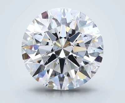 5.02ct F SI1 Rare Carat Ideal Cut Round Diamond