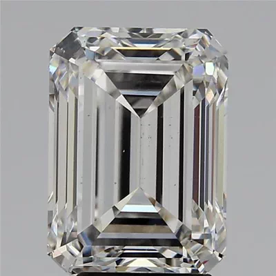 3.98ct H VS2 Rare Carat Ideal Cut Emerald Lab Grown Diamond