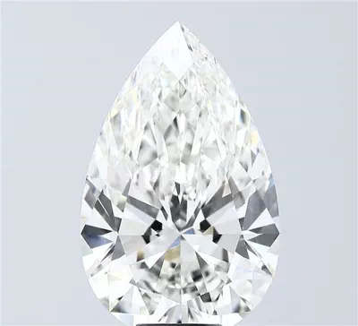 10.06ct G VVS2 Rare Carat Ideal Cut Pear Lab Grown Diamond