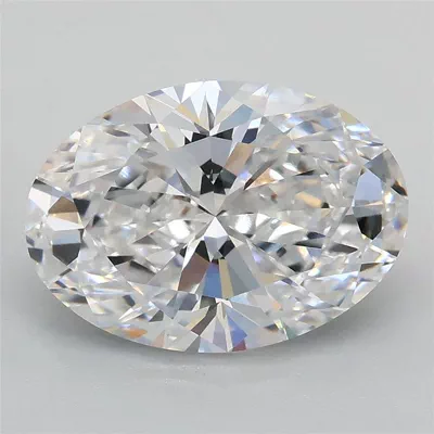 2.59ct D VVS2 Rare Carat Ideal Cut Oval Lab Grown Diamond