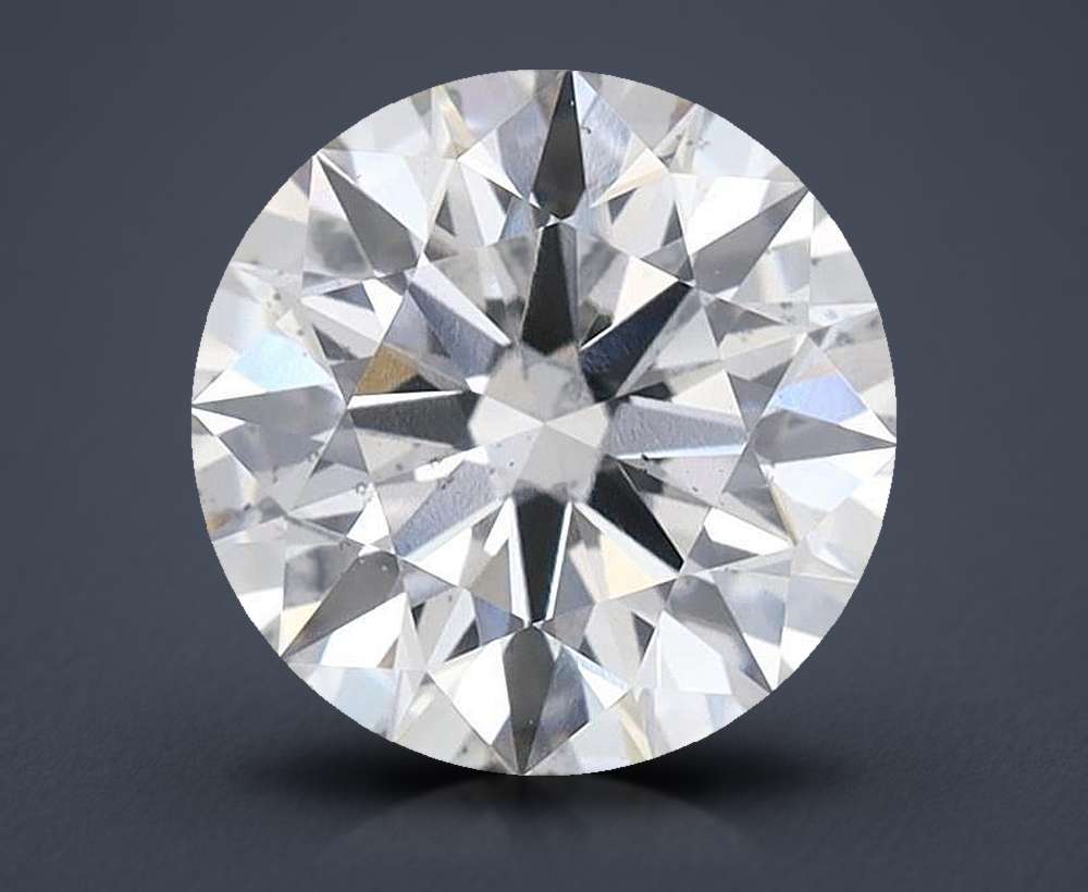 2.54ct F SI1 Rare Carat Ideal Cut Round Lab Grown Diamond