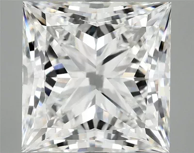 8.12ct F VVS2 Rare Carat Ideal Cut Princess Lab Grown Diamond