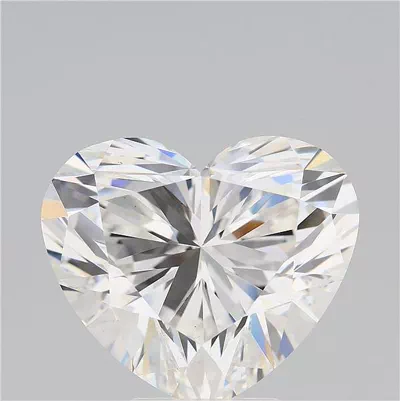 5.57ct F VS1 Rare Carat Ideal Cut Heart Lab Grown Diamond
