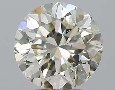 3.01ct K SI2 Excellent Cut Round Diamond