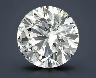 3.29ct K SI2 Rare Carat Ideal Cut Round Diamond