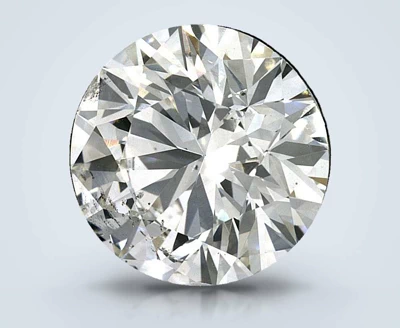 3.29ct K SI2 Rare Carat Ideal Cut Round Diamond