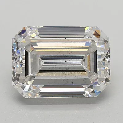 4.98ct F SI1 Excellent Cut Emerald Lab Grown Diamond