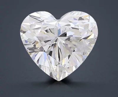 3.34ct F VS2 Rare Carat Ideal Cut Heart Lab Grown Diamond