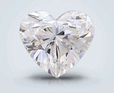 3.34ct F VS2 Rare Carat Ideal Cut Heart Lab Grown Diamond